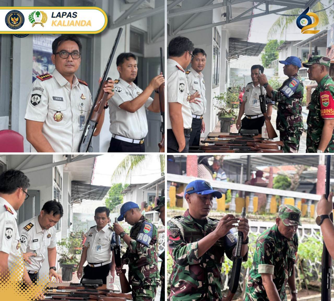 Sinergi Kuat Lapas Kalianda–Kodim Lampung Selatan: Senjata Inventaris Dijaga, Keamanan Diperkuat!