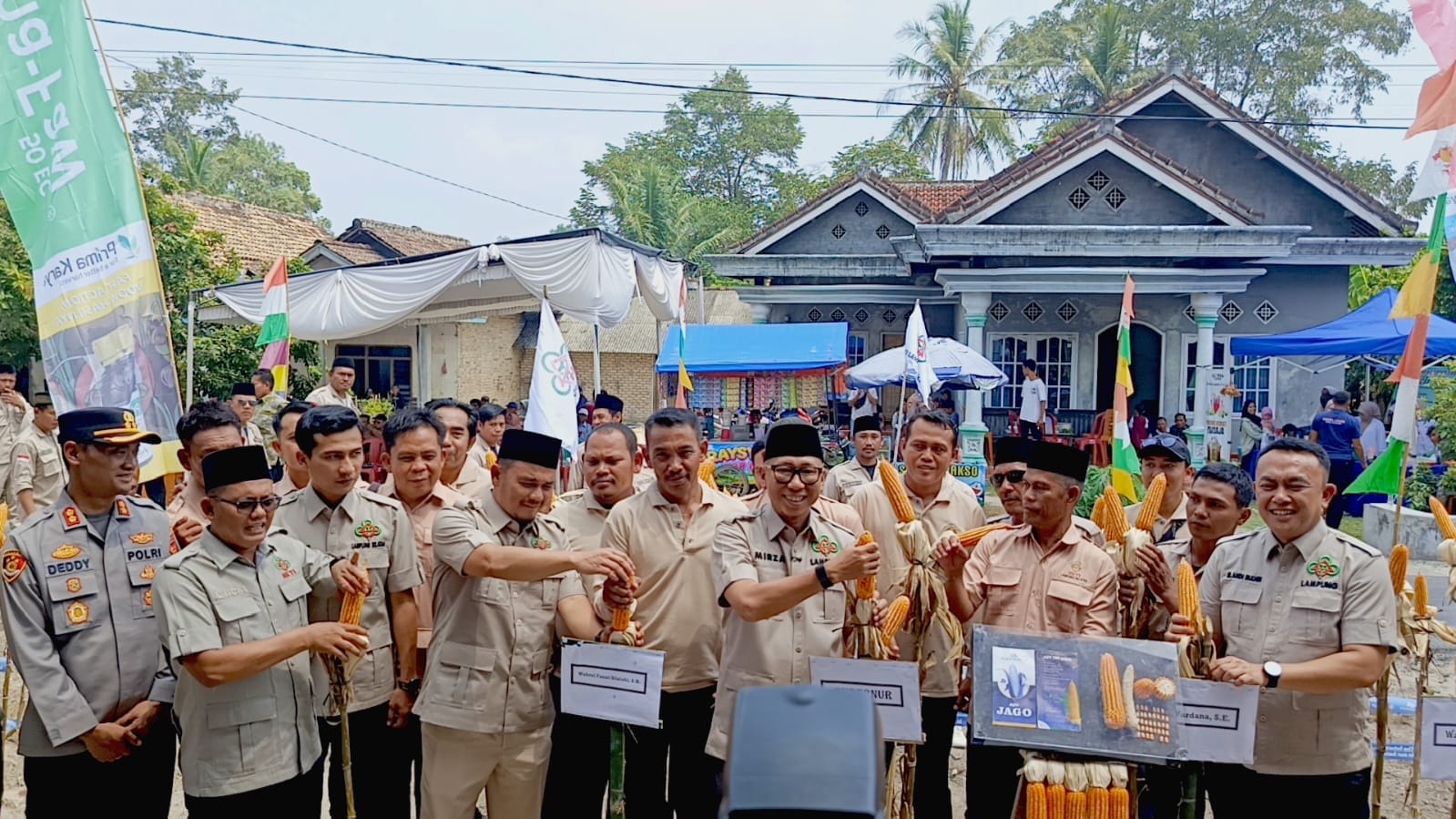 Gubernur Lampung Panen Jagung ADV Jago Bersama HKTI di Lampung Selatan